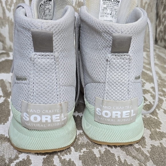 Sorel Gray Sneakers with Breathable Mesh and Cushioned Sole - Picture 4 of 16